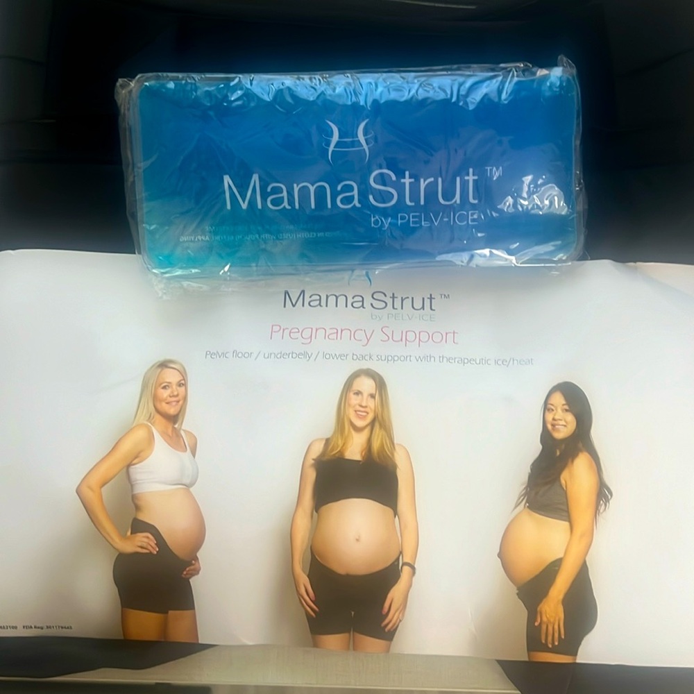Mama Strut Pregnancy Support Shorts with ice/ heat pad